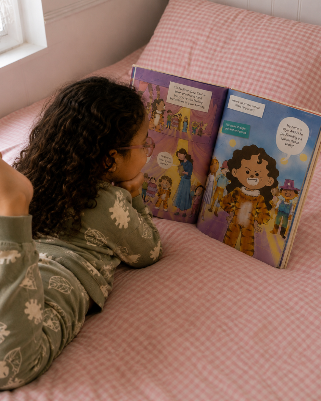 bound to belong child reading personalized gita book on belonging