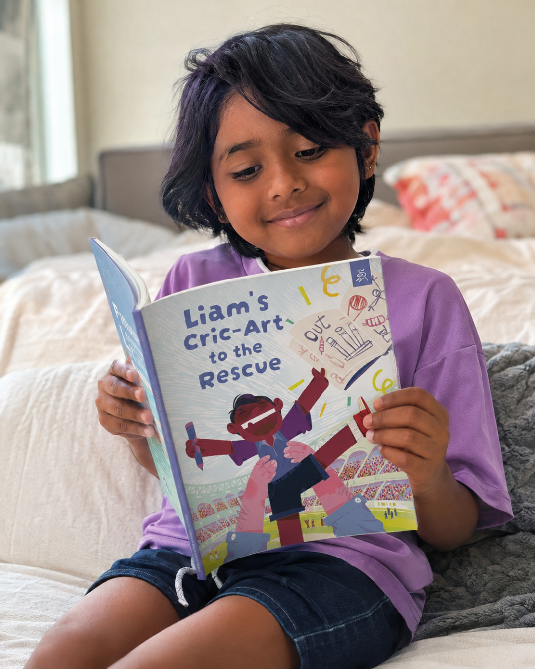 personalized cricket book for kids children story books bound to belong sports india wicket stump ball four six World Cup t20 player runner umpire roots culture heritage tradition play fun