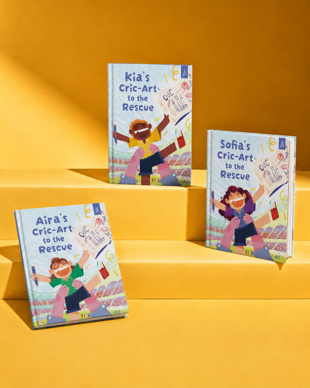 personalized cricket book for kids children story books bound to belong sports india wicket stump ball four six World Cup t20